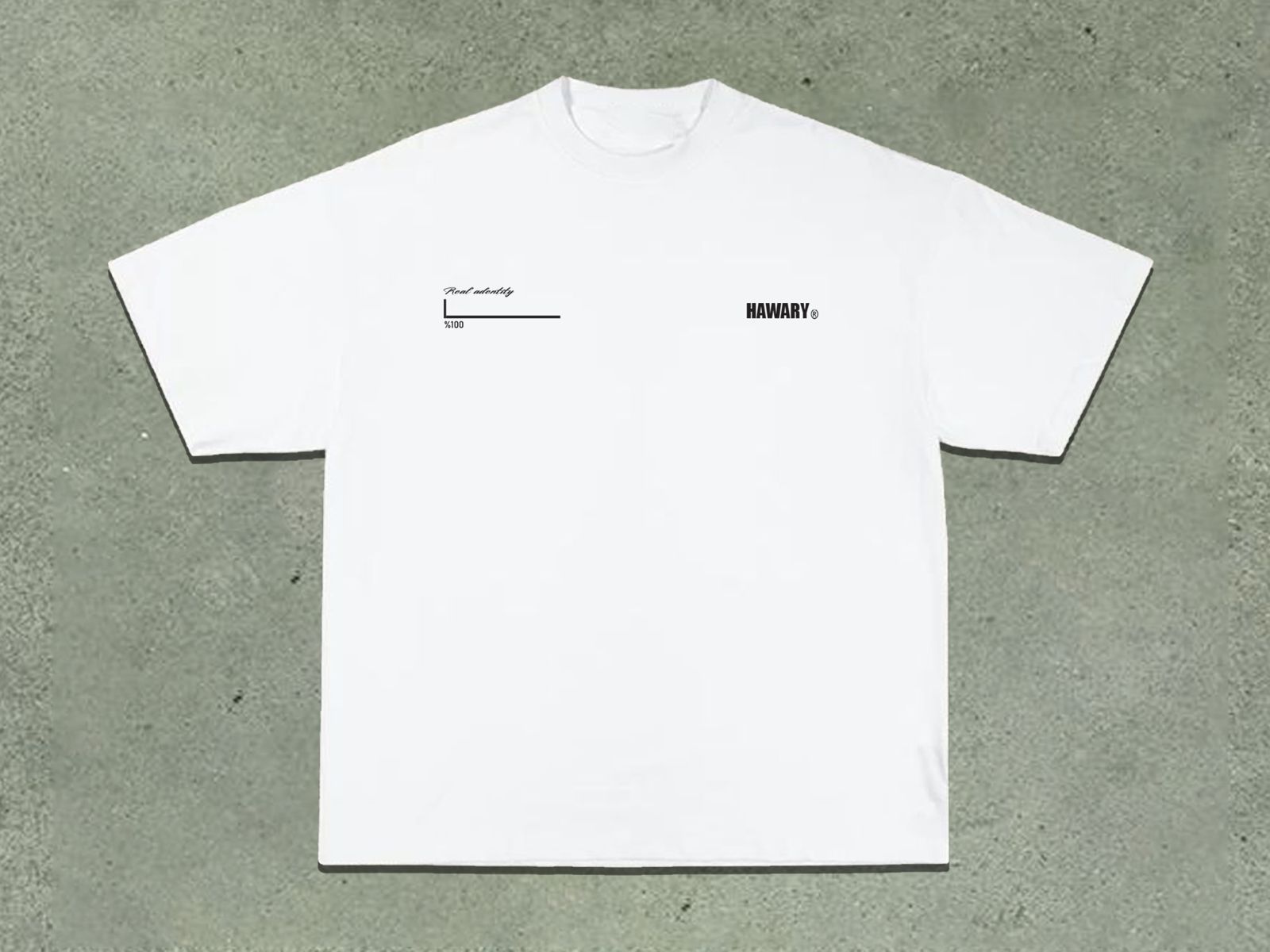 HAWARY BOXFIT WHITE T-SHIRT