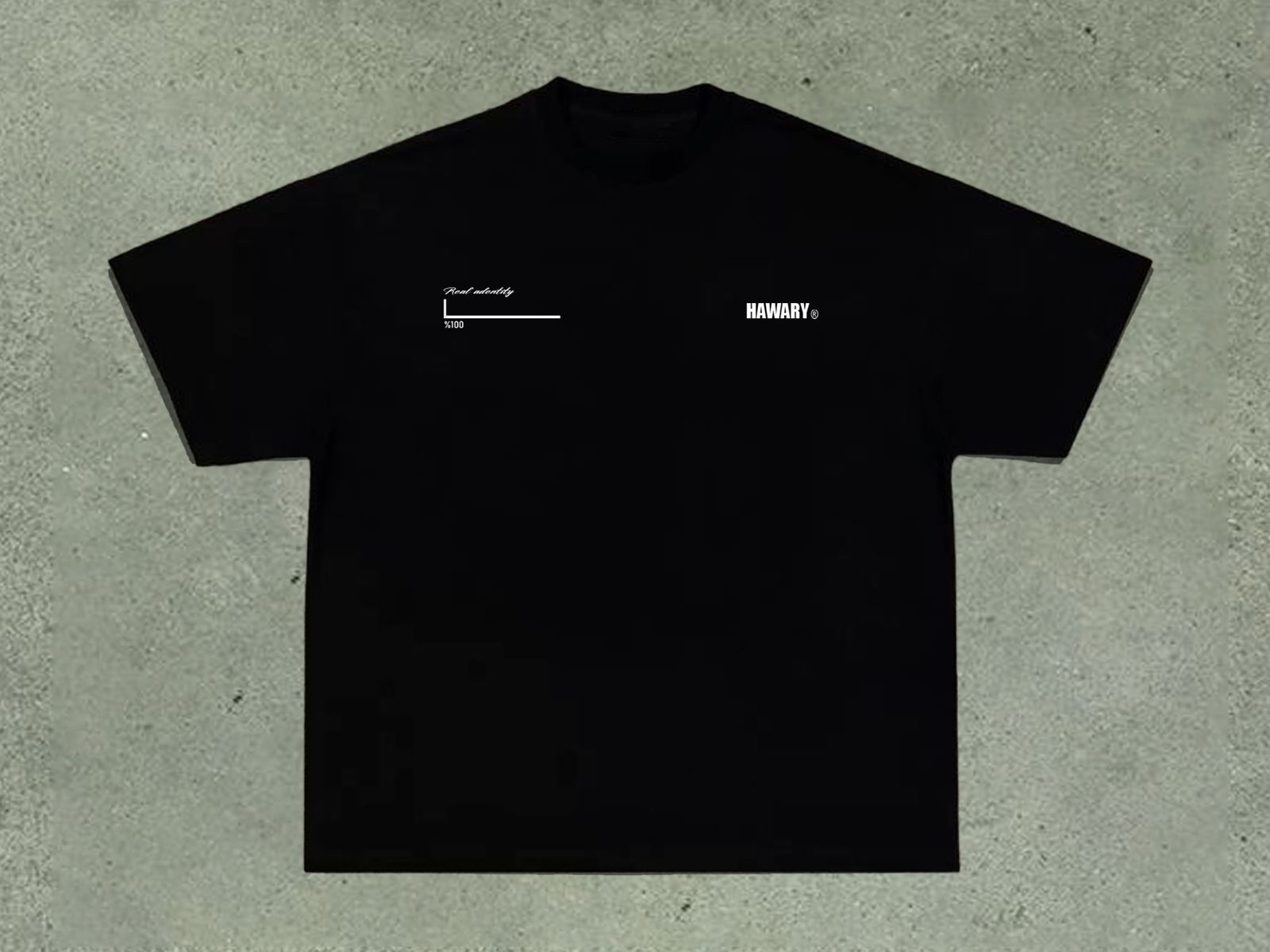 HAWARY BOXFIT BLACK T-SHIRT