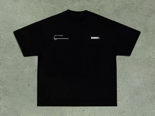 HAWARY BOXFIT BLACK T-SHIRT